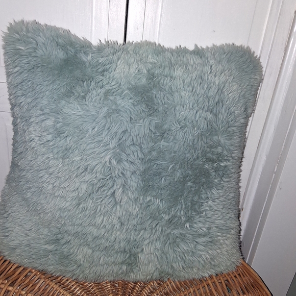 Other - Plush Furry Gray Pillow
